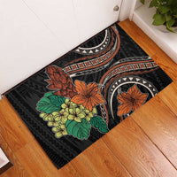 Vintage Hibiscus Pacific Floral Rubber Doormat LT9 - Polynesian Pride