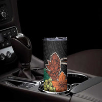 Vintage Hibiscus Pacific Floral Skinny Tumbler LT9 - Polynesian Pride