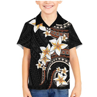 Vintage Plumeria Pacific Floral Family Matching Mermaid Dress and Hawaiian Shirt