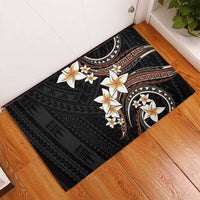 Vintage Plumeria Pacific Floral Rubber Doormat LT9 - Polynesian Pride