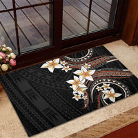 Vintage Plumeria Pacific Floral Rubber Doormat LT9 - Polynesian Pride