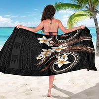 Vintage Plumeria Pacific Floral Sarong