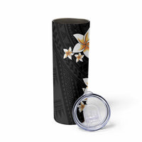 Vintage Plumeria Pacific Floral Skinny Tumbler LT9 - Polynesian Pride