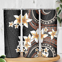 Vintage Plumeria Pacific Floral Skinny Tumbler LT9 - Polynesian Pride