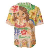 Kawaii Hula Girls Baseball Jersey Aloha Hibiscus Flowers LT9 - Polynesian Pride