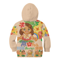 Kawaii Hula Girls Kid Hoodie Aloha Hibiscus Flowers LT9 - Polynesian Pride