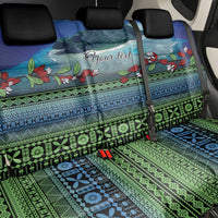 Personalised Fiji Viti Levu Back Car Seat Cover Tagimoucia and Tapa Tribal Pattern