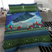 Personalised Fiji Viti Levu Bedding Set Tagimoucia and Tapa Tribal Pattern LT9 - Polynesian Pride