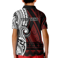 Personalised Tonga Constitution Day 1875 Kid Polo Shirt Polynesian Tribal Tattoo LT9 - Polynesian Pride