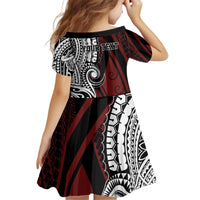 Personalised Tonga Constitution Day 1875 Kid Short Sleeve Dress Polynesian Tribal Tattoo LT9 - Polynesian Pride