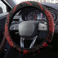 Tonga Constitution Day 1875 Steering Wheel Cover Polynesian Tribal Tattoo