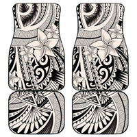 Polynesia Car Mats Tribal Polynesian Spirit With Beige Pacific Flowers LT9 Beige - Polynesian Pride