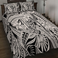 Polynesia Quilt Bed Set Tribal Polynesian Spirit With Beige Pacific Flowers LT9 - Polynesian Pride