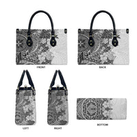 Polynesia Leather Bag Hibiscus Hawaiian Tribal Tattoo Retro Gray LT9 - Polynesian Pride