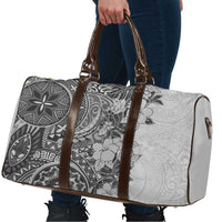 Polynesia Travel Bag Hibiscus Hawaiian Tribal Tattoo Retro Gray LT9 - Polynesian Pride