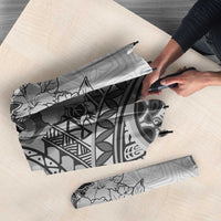 Polynesia Umbrella Hibiscus Hawaiian Tribal Tattoo Retro Gray LT9 - Polynesian Pride