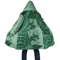 Polynesia Cloak Hibiscus Hawaiian Tribal Tattoo Retro Green LT9 Unisex Green - Polynesian Pride