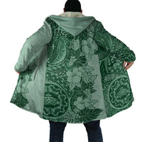Polynesia Cloak Hibiscus Hawaiian Tribal Tattoo Retro Green LT9 - Polynesian Pride