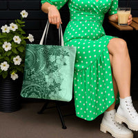 Polynesia Tote Bag Hibiscus Hawaiian Tribal Tattoo Retro Green LT9 - Polynesian Pride