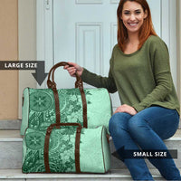 Polynesia Travel Bag Hibiscus Hawaiian Tribal Tattoo Retro Green LT9 - Polynesian Pride