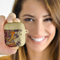 Polynesia AirPods Case Hibiscus Hawaiian Tribal Tattoo Retro Tan LT9 - Polynesian Pride