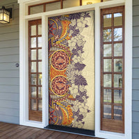 Polynesia Door Cover Hibiscus Hawaiian Tribal Tattoo Retro Tan LT9 - Polynesian Pride