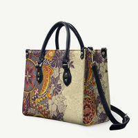 Polynesia Leather Bag Hibiscus Hawaiian Tribal Tattoo Retro Tan LT9 Tan - Polynesian Pride