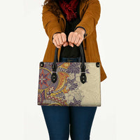 Polynesia Leather Bag Hibiscus Hawaiian Tribal Tattoo Retro Tan LT9 - Polynesian Pride