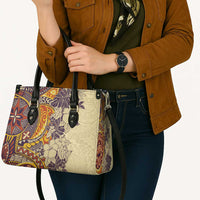 Polynesia Leather Bag Hibiscus Hawaiian Tribal Tattoo Retro Tan LT9 - Polynesian Pride