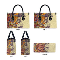 Polynesia Leather Bag Hibiscus Hawaiian Tribal Tattoo Retro Tan LT9 - Polynesian Pride