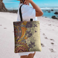 Polynesia Tote Bag Hibiscus Hawaiian Tribal Tattoo Retro Tan LT9 - Polynesian Pride