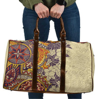 Polynesia Travel Bag Hibiscus Hawaiian Tribal Tattoo Retro Tan LT9 Tan - Polynesian Pride
