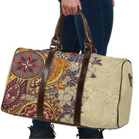 Polynesia Travel Bag Hibiscus Hawaiian Tribal Tattoo Retro Tan LT9 - Polynesian Pride