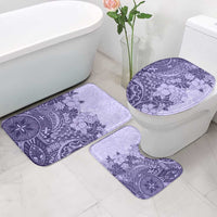 Polynesia Bathroom Set Hibiscus Hawaiian Tribal Tattoo Retro Violet LT9 - Polynesian Pride