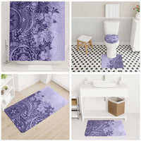 Polynesia Bathroom Set Hibiscus Hawaiian Tribal Tattoo Retro Violet LT9 - Polynesian Pride