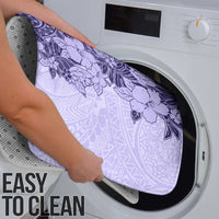 Polynesia Bathroom Set Hibiscus Hawaiian Tribal Tattoo Retro Violet LT9 - Polynesian Pride