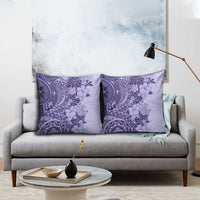 Polynesia Pillow Cover Hibiscus Hawaiian Tribal Tattoo Retro Violet LT9 - Polynesian Pride