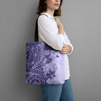 Polynesia Tote Bag Hibiscus Hawaiian Tribal Tattoo Retro Violet LT9 - Polynesian Pride