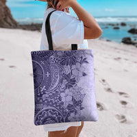 Polynesia Tote Bag Hibiscus Hawaiian Tribal Tattoo Retro Violet LT9 - Polynesian Pride