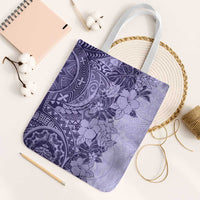 Polynesia Tote Bag Hibiscus Hawaiian Tribal Tattoo Retro Violet LT9 White Strap One Size Violet - Polynesian Pride