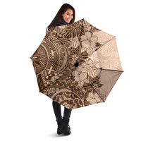 Polynesia Umbrella Hibiscus Hawaiian Tribal Tattoo Retro Pink Pastel LT9 - Polynesian Pride