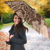 Polynesia Umbrella Hibiscus Hawaiian Tribal Tattoo Retro Pink Pastel LT9 - Polynesian Pride