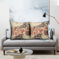 Hawaii Beige Version Pillow Cover Aloha Tribal Pattern - Polynesian Pride