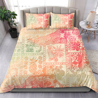 Hawaii Bedding Set Aloha Tribal Pattern Sweat Pink Ombre LT9 - Polynesian Pride