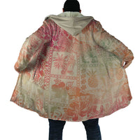 Hawaii Sweat Pink Ombre Cloak Aloha Tribal Pattern LT9 - Polynesian Pride