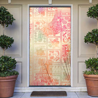 Hawaii Sweat Pink Ombre Door Cover Aloha Tribal Pattern LT9 Pink - Polynesian Pride