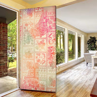 Hawaii Sweat Pink Ombre Door Cover Aloha Tribal Pattern LT9 - Polynesian Pride