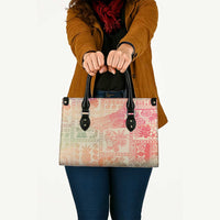 Hawaii Sweat Pink Ombre Leather Bag Aloha Tribal Pattern LT9 - Polynesian Pride