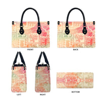 Hawaii Sweat Pink Ombre Leather Bag Aloha Tribal Pattern LT9 - Polynesian Pride