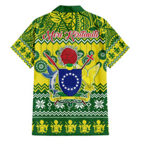Cook Islands Christmas Hawaiian Shirt Santa Beach Meri Kiritimiti LT9 - Polynesian Pride